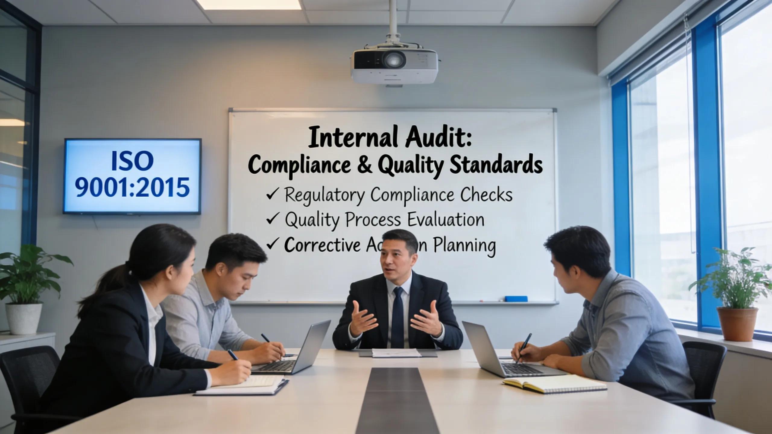 ISO 9001 interne Audits: Compliance-Prüfungen und Qualitätsstandards im Meetingraum