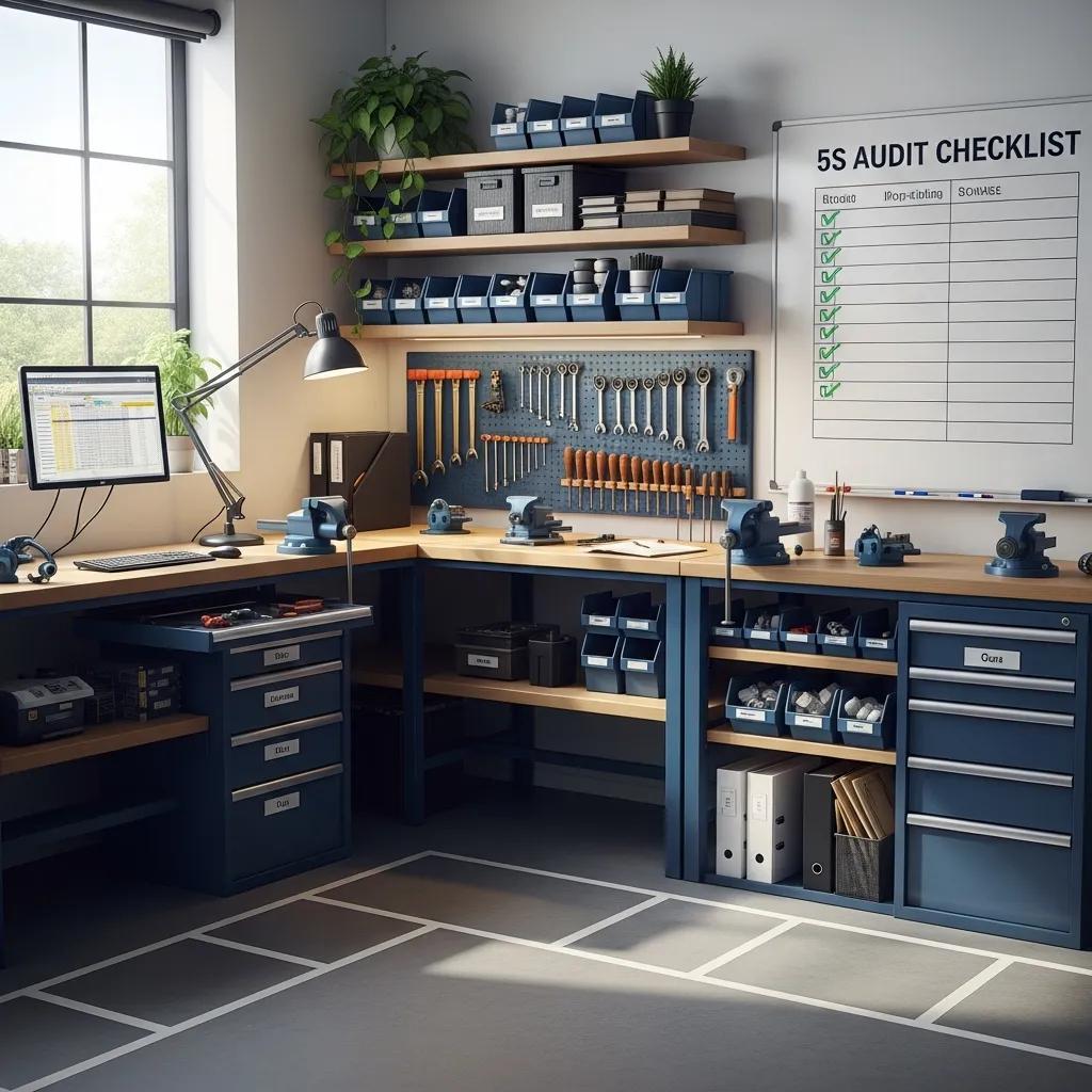 Organized workplace showcasing the principles of the 5S Method for effective quality management