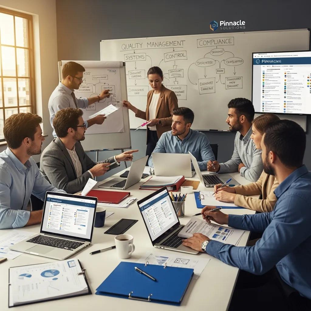 Team collaboration on document management in a professional office setting